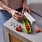 Joseph Joseph Halve-It Food Slicing Tool in Green and White, , large