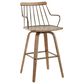 LumiSource Preston Swivel Counter Stool in Whitewashed and Antique Copper, , large