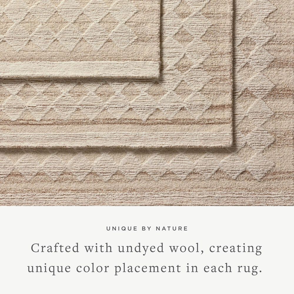 Magnolia Home Rae Natural and Ivory 2&#39;3&quot; x 3&#39;9&quot; Area Rug, , large