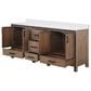 Lexora Home Ziva 80" Double Bathroom Vanity in Rustic Barnwood with 2 cm White Quartz Top and Rectangular Sinks, , large