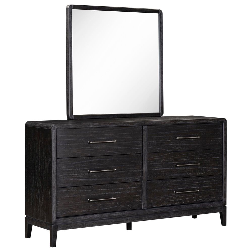Riva Ridge Ambrose 4-Piece King Panel Bedroom Set in Obsidian Mist, , large
