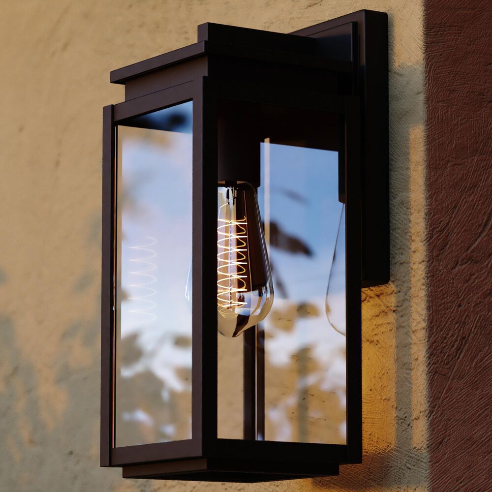 Vaxcel Uptown 12.5" 1-Light Outdoor Wall Sconce in Matte Black, , large