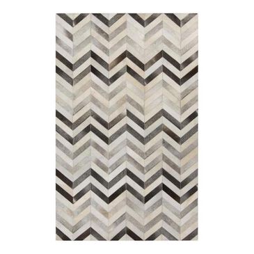 Surya Trail TRL-1129 8" x 10" Ivory/Gray/Charcoal Hide Area Rug, , large