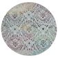 Safavieh Aria ARA172B 6"6" Round Blue and Multicolor Area Rug, , large