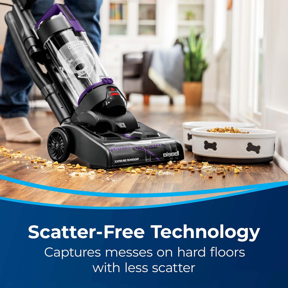 Bissell CleanView Compact Turbo Upright Vacuum in GrapeVine Purple, , large