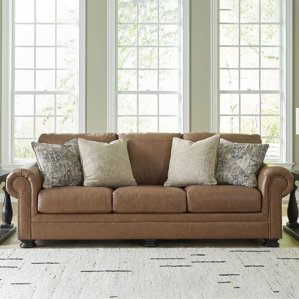 Ashley Carianna Stationary Sofa in Caramel, , large