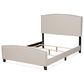Baxton Studio Morgan King Bed with Beige Upholstered in Black, , large