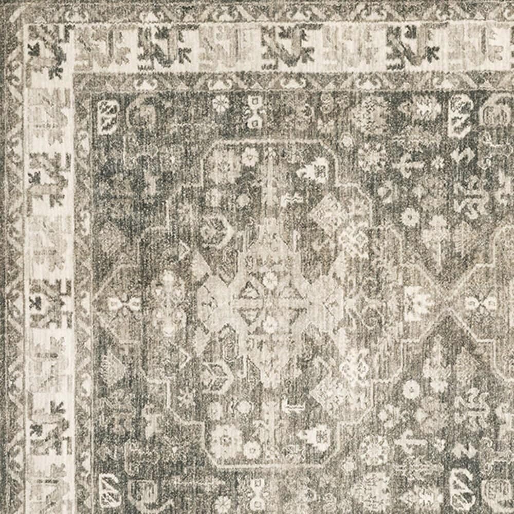 Oriental Weavers Savoy Harland 28105 2&#39; x 8&#39; Charcoal Scatter Rug, , large