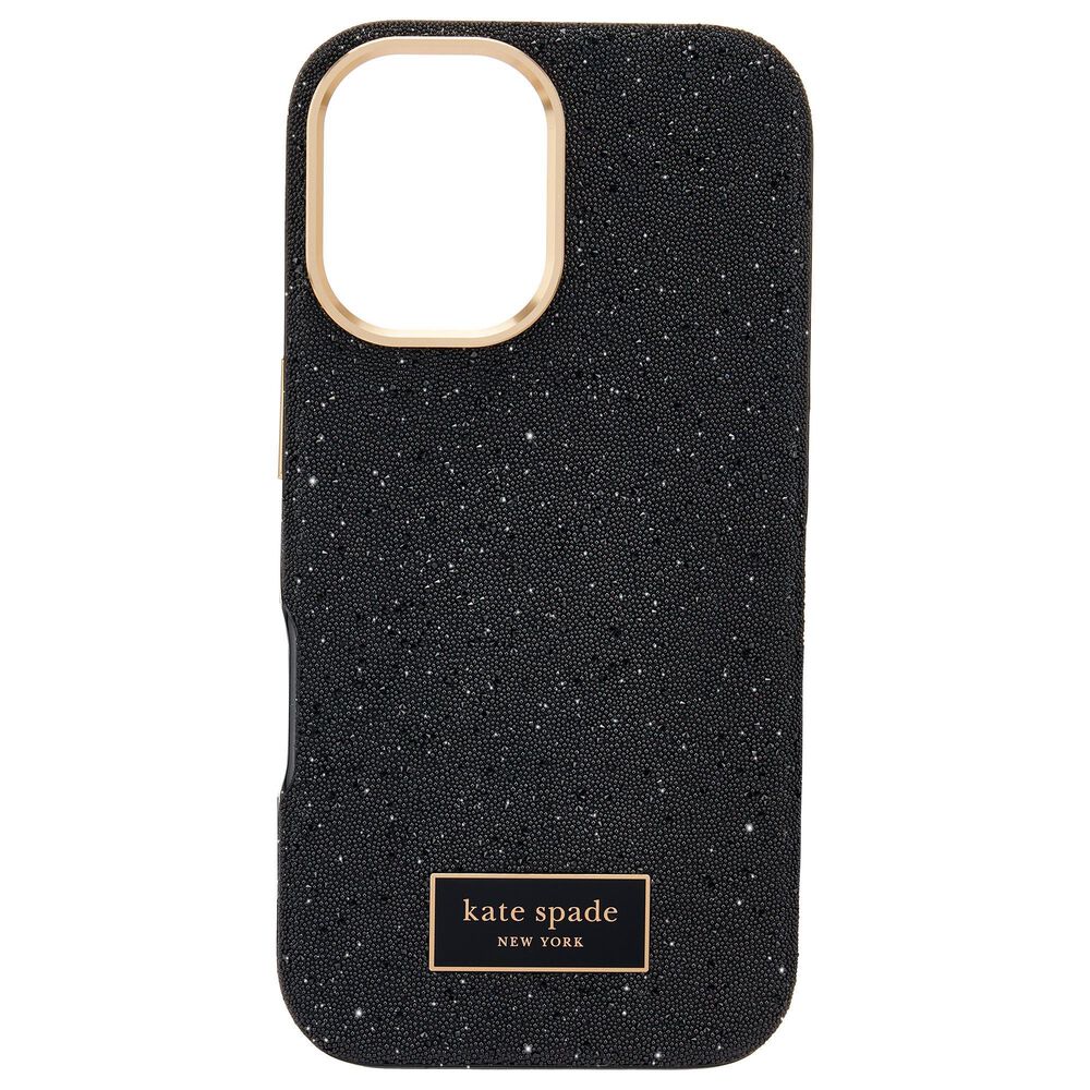 Kate Spade Crystal Pave Magsafe Case for iPhone 16 in Nightfall, , large