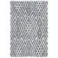 Safavieh Micro-Loop MLP611M 4" x 6" Blue and Ivory Area Rug, , large