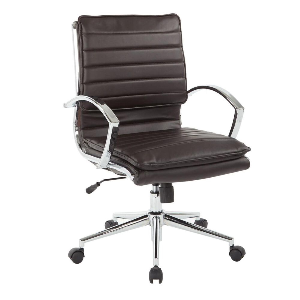 OSP Home SPX Mid Back Managers Chair in Espresso, , large