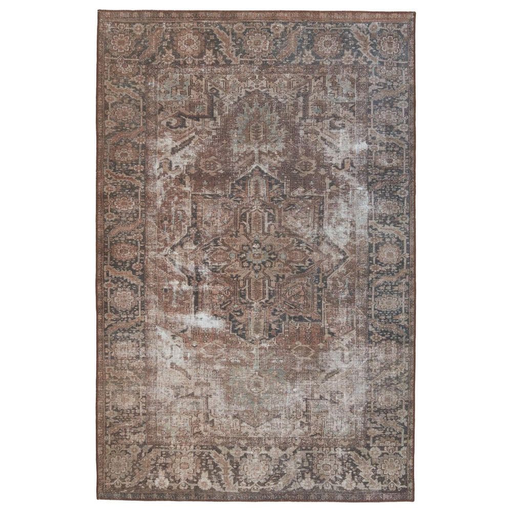 Jaipur Harman Minita 5" x 7"6" Coffee Liqueur, Trellis, Blue Graphite, Lead Gray and Toasted Coconut Area Rug, , large