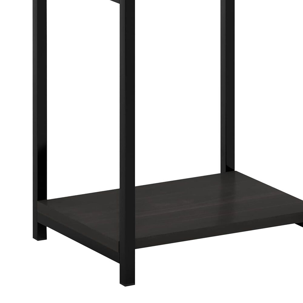 HOMLUX 3-Tier End Table with Open Shelf Storage Display in Espresso, , large
