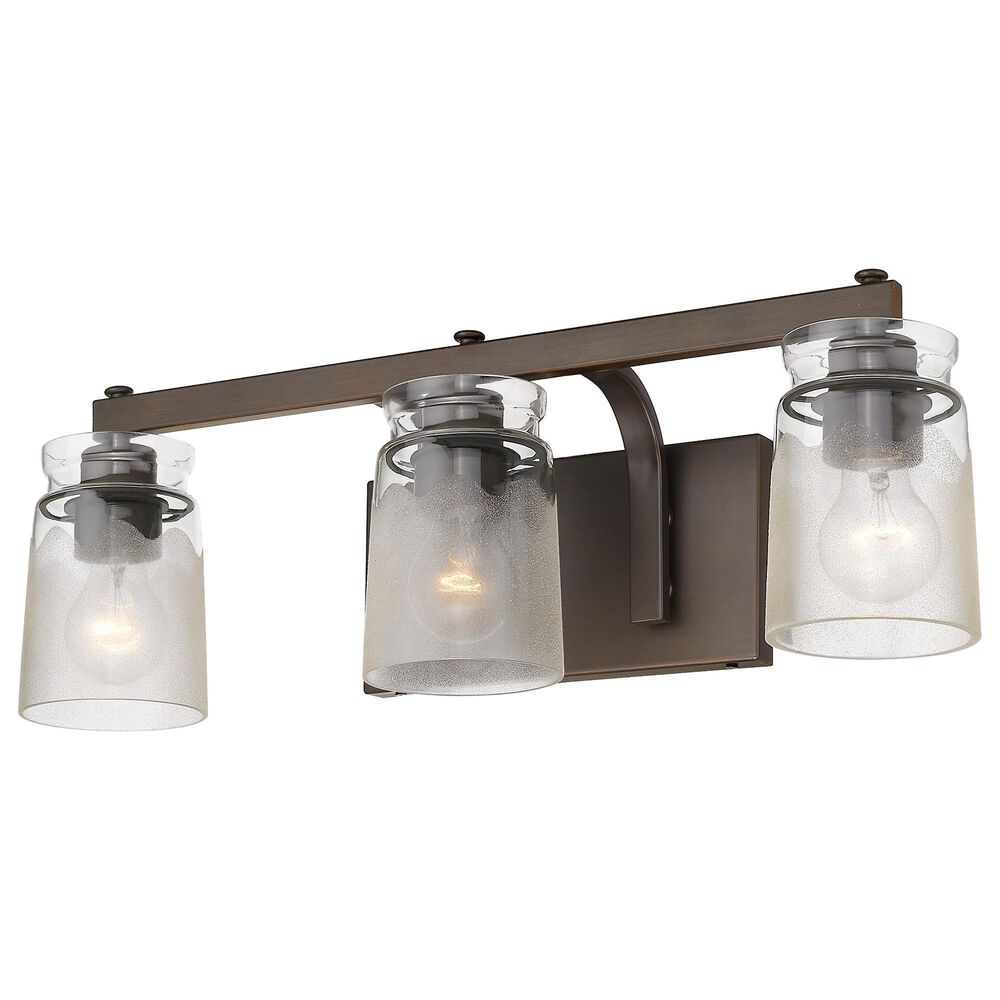 Golden Lighting Travers 3-Light Bath Vanity in Rubbed Bronze, , large