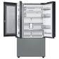 Samsung Bespoke Bespoke 30 Cu. Ft. 3-Door French Door Refrigerator - White Glass Top Family Hub Panels and Matte Gray Glass Bottom Panel Included, , large