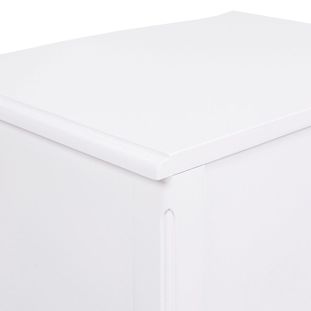 Jennifer Taylor Home Court Side Table in Soft White and Gold, , large
