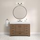 37B Alanya 48" Single Bathroom Vanity in Walnut Drift with White Composite Stone Top, , large