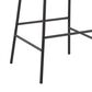 LumiSource Daniella Bar Stool with Camel Upholstery in Black (Set of 2), , large