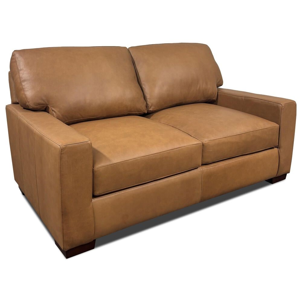Marlowe Home Stationary Loveseat in Pancho Camel, , large