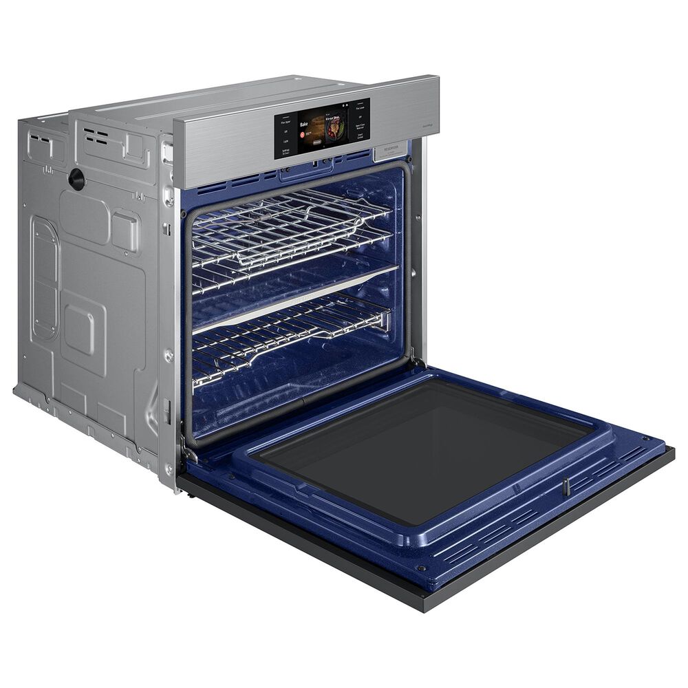 Samsung Bespoke 2-Piece Kitchen Package with Stainless Steel Bespoke 30" Single Wall Oven and Black 30" Induction Cooktop, , large
