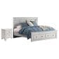 Ashley Makidern 2 Piece King Storage Bedroom Set with Two Drawers in Whitewash, , large