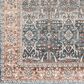Surya Carlisle Oriental 5"3" Round Pale Blue, Dusty Pink, Medium Brown, Cream and Charcoal Area Rug, , large