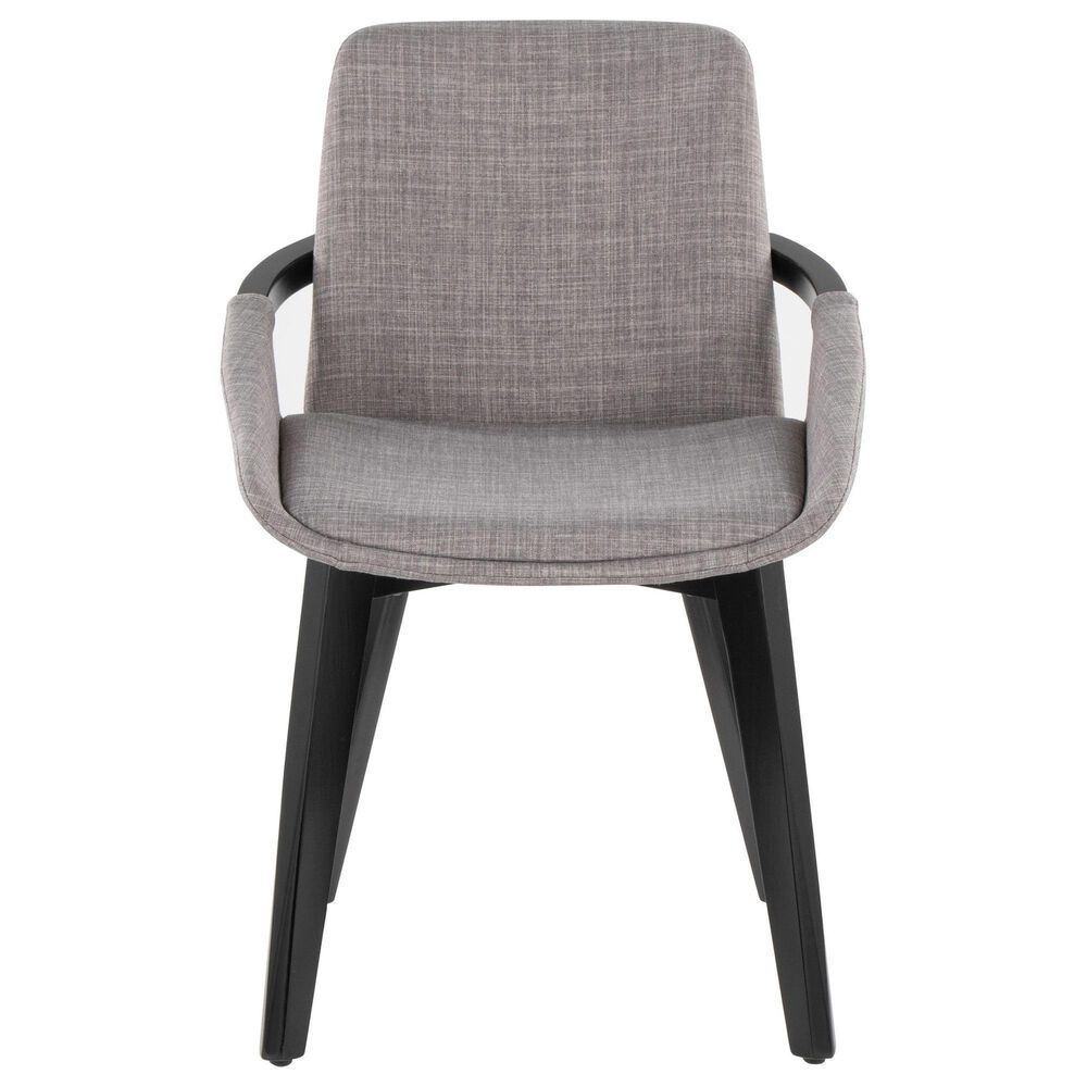 LumiSource Cosmo Accent Chair with Fabric Cushion in Grey, , large
