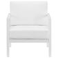Linon Home Decor Holland Patio Armchair in White, , large