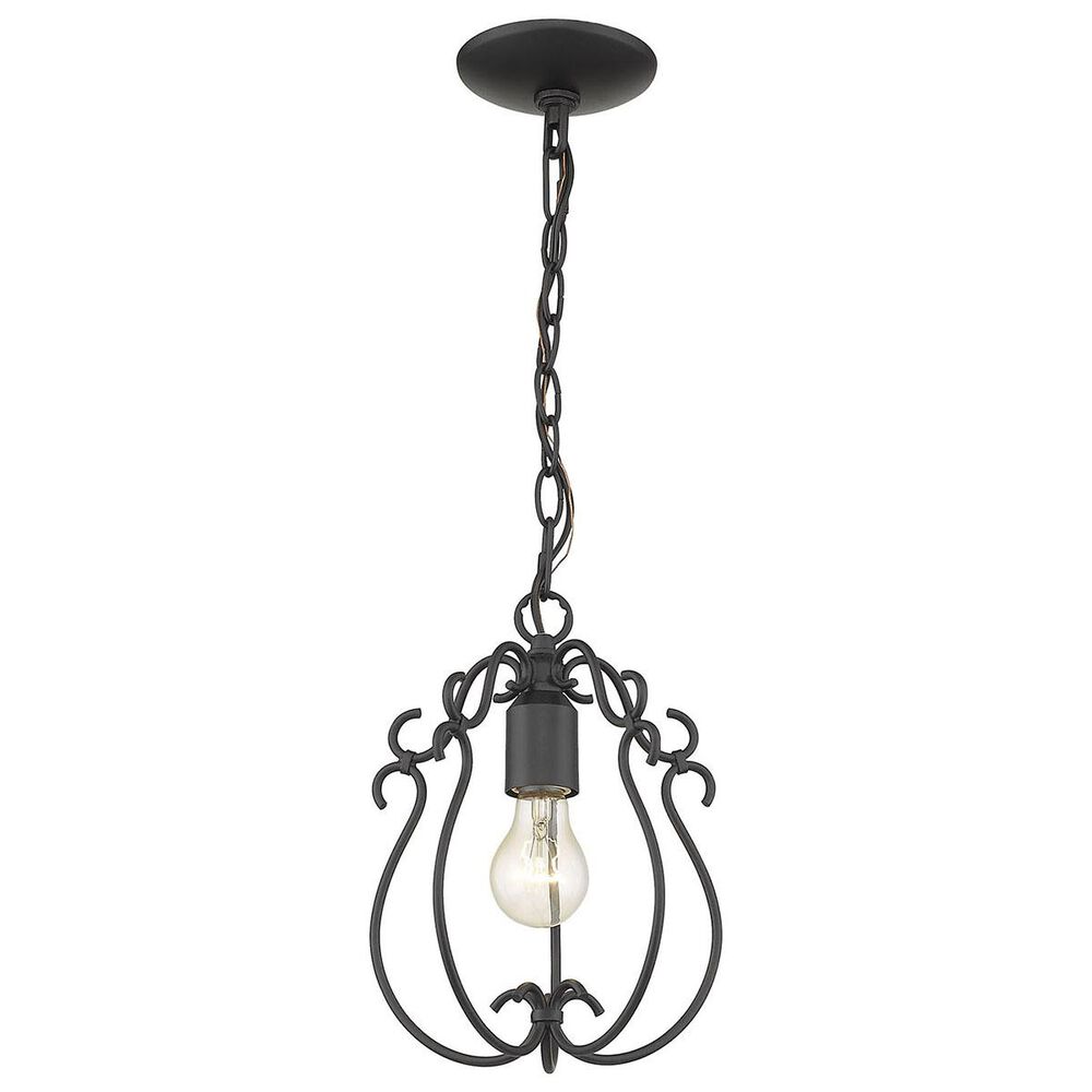 Golden Lighting Suzette Mini Pendant in Natural Black, , large