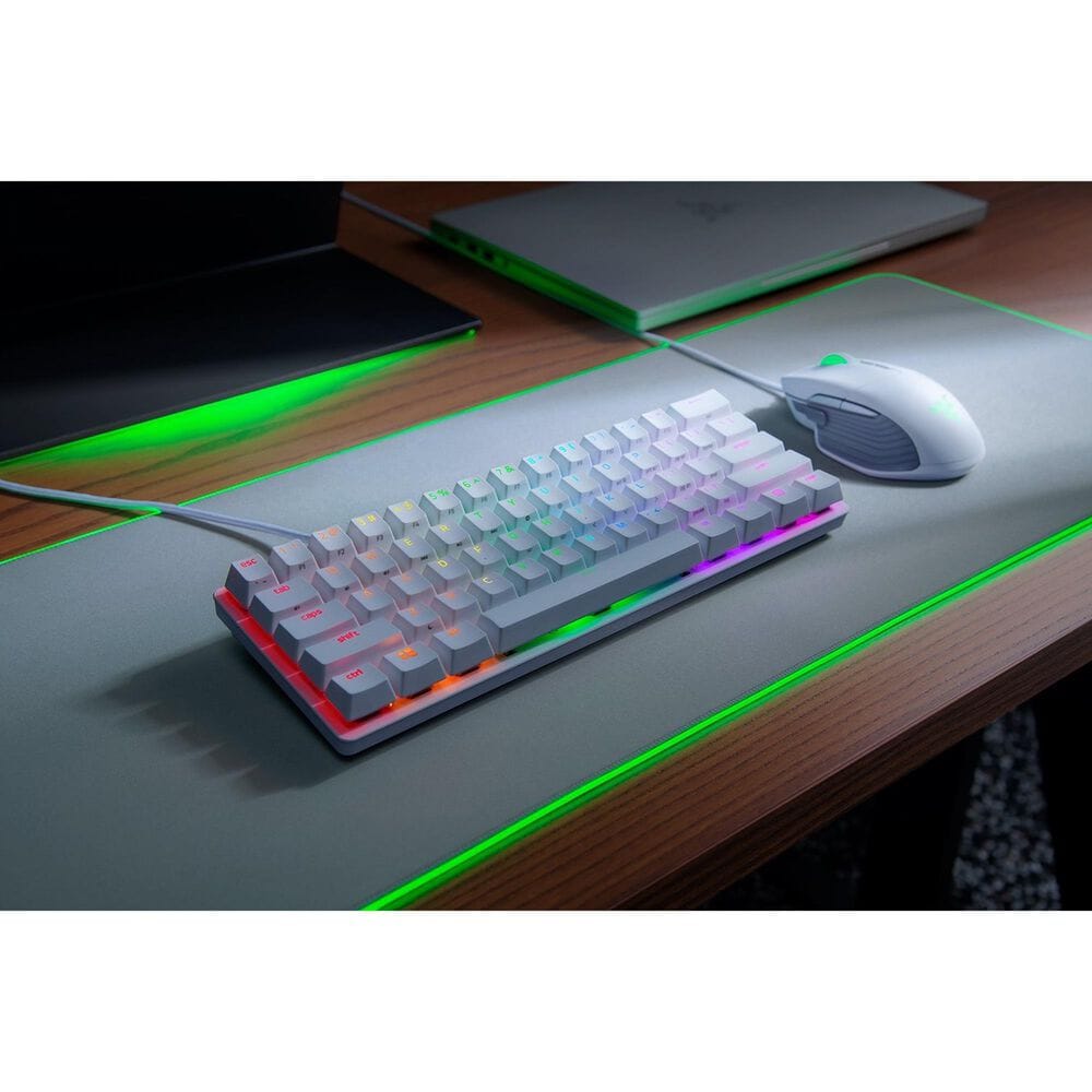 Razer Huntsman Mini 60% Optical Gaming Keyboard in Silver, , large