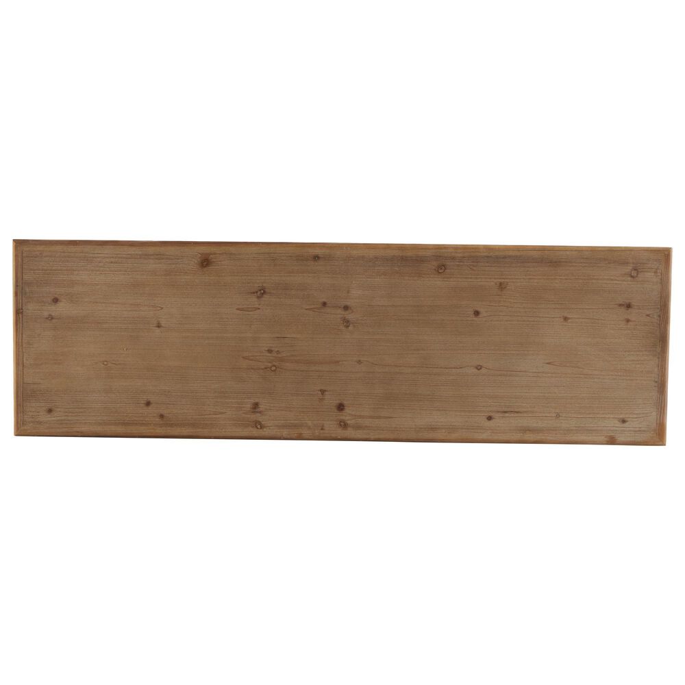Maple and Jade Console Table in Distressed Black and Brown, , large