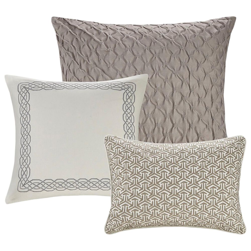 Hampton Park Sanctuary 8-Piece Queen Comforter Set in Taupe, , large