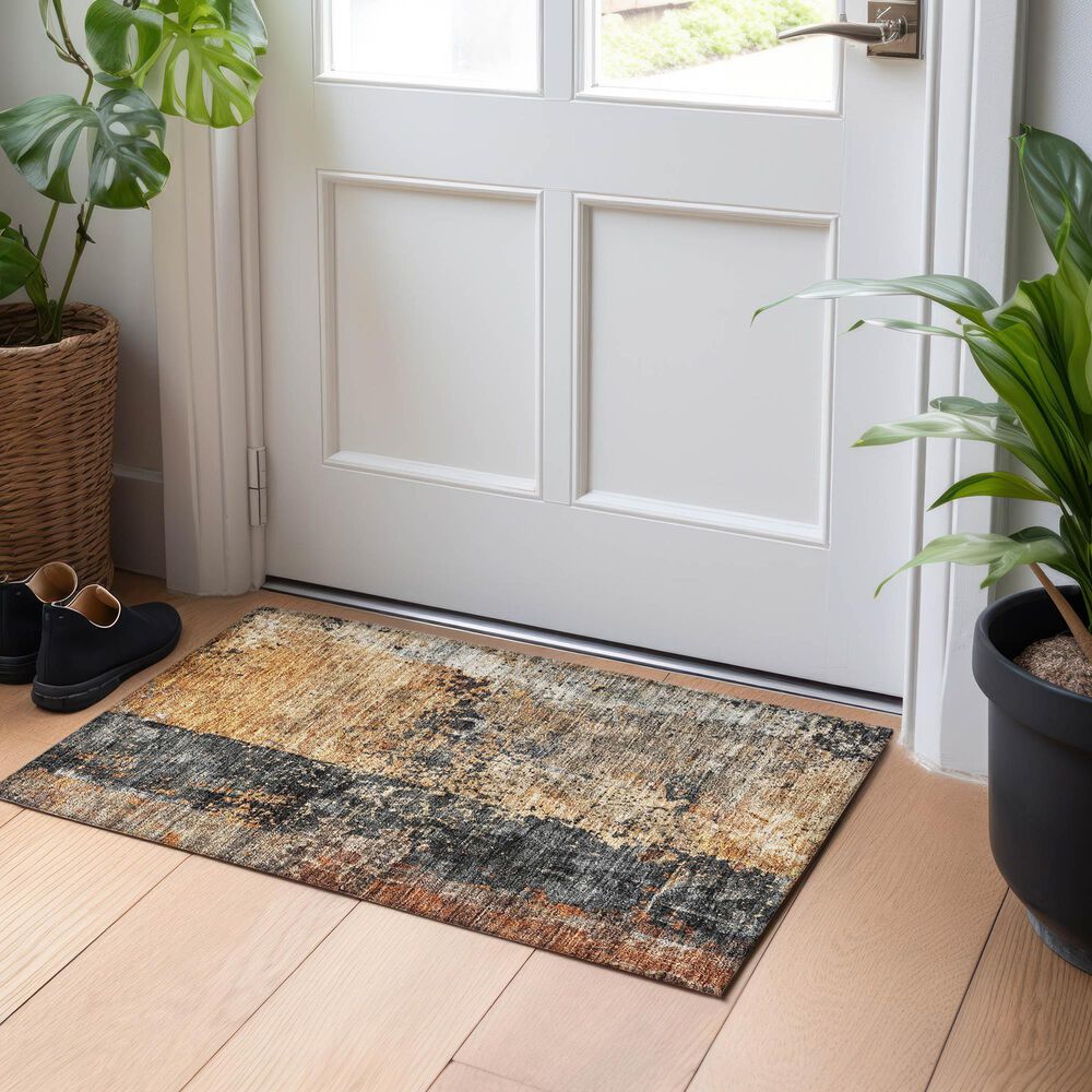 Dalyn Rug Company Nouveau NV13 1&#39;8&quot; x 2&#39;6&quot; Copper Indoor/Outdoor Area Rug, , large