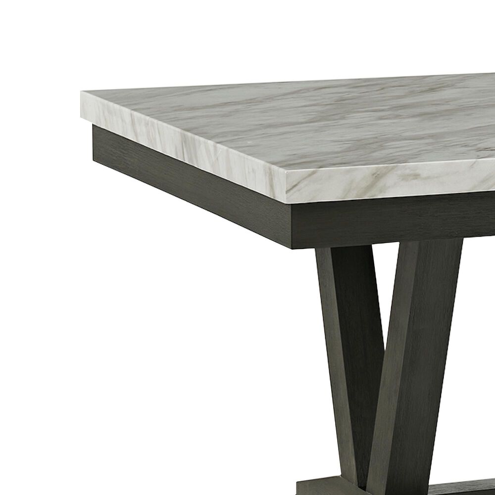Mayberry Hill Everdeen Faux Marble and Wood Dining Table, , large