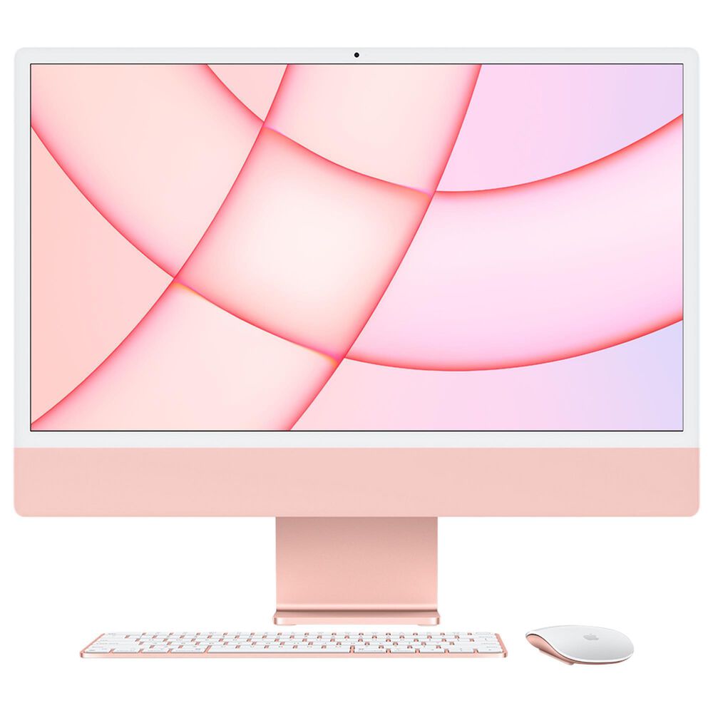 Apple iMac (4.5K Retina, 24-inch, 2021) 7C GPU | 256GB | 2-Port - Pink (Latest Model) with 3 Years AppleCare, , large