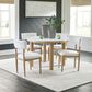 Ashley Sawdyn Dining Table in Light Brown and White - Table Only, , large