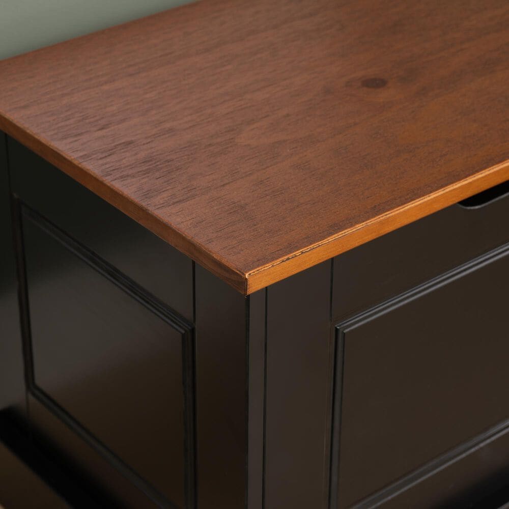 Linon Home Decor Tobin Backless Nook in Black, , large