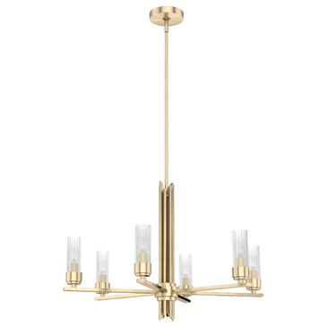 Hunter Gatz 6-Light Chandelier in Alturas Gold, , large