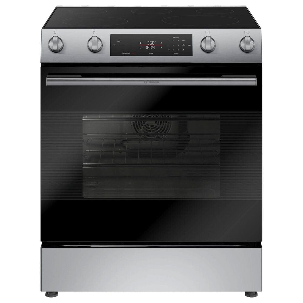 Bosch 100 Series 5.8 Cu. Ft. Freestanding Electric Range in Stainless Steel, , large
