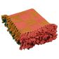Creative Coop Happy House 60" x 50" Woven Recycled Cotton Throw in Multicolor, , large
