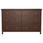 Archbold Furniture Heritage Queen Panel Bed with Dresser and Nightstands Bedroom Set in Brown Mahogany, , large