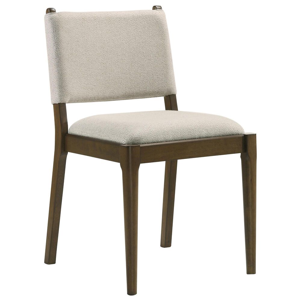 Coaster Ottowa Wood and Upholstered Dining Side Chair in Brown, , large