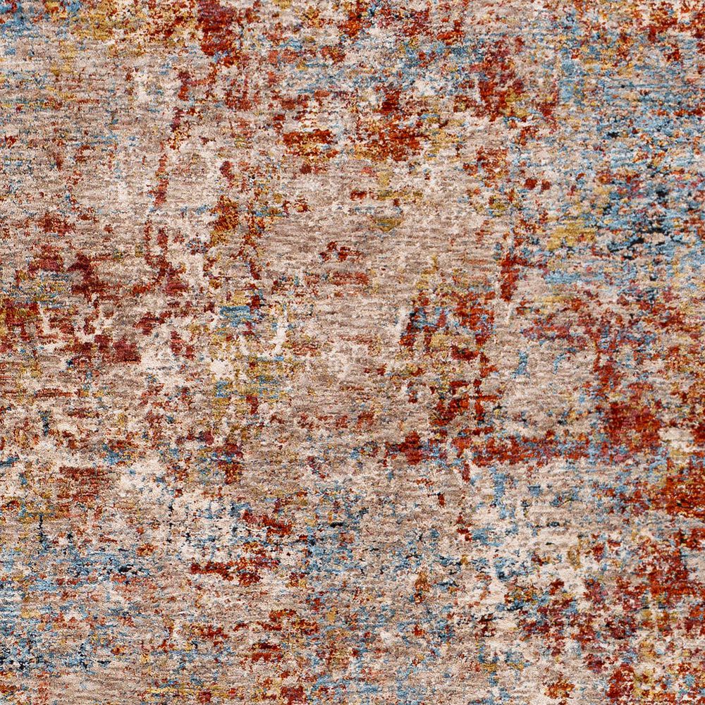 Surya Mirabel MBE-2300 2&#39;7&quot; x 10&#39; Peach, Orange, Cream, Brown, Saffron and Denim Runner, , large