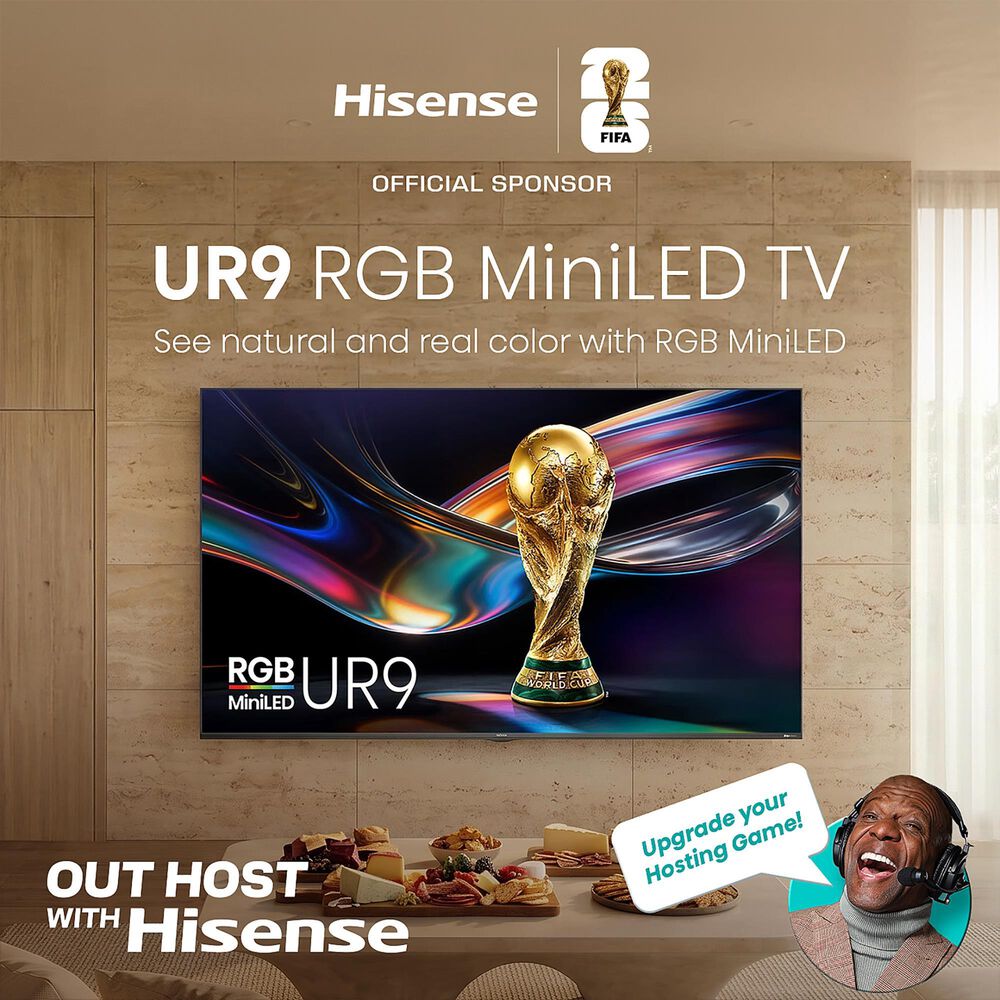 Hisense 100" Class UR9 Series RGB Mini LED 4K in Black - Smart Google TV, , large