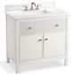 Kohler Malin 36" Single Bathroom Vanity in White with 3 cm White Quartz Top and Rectangular Sink, , large