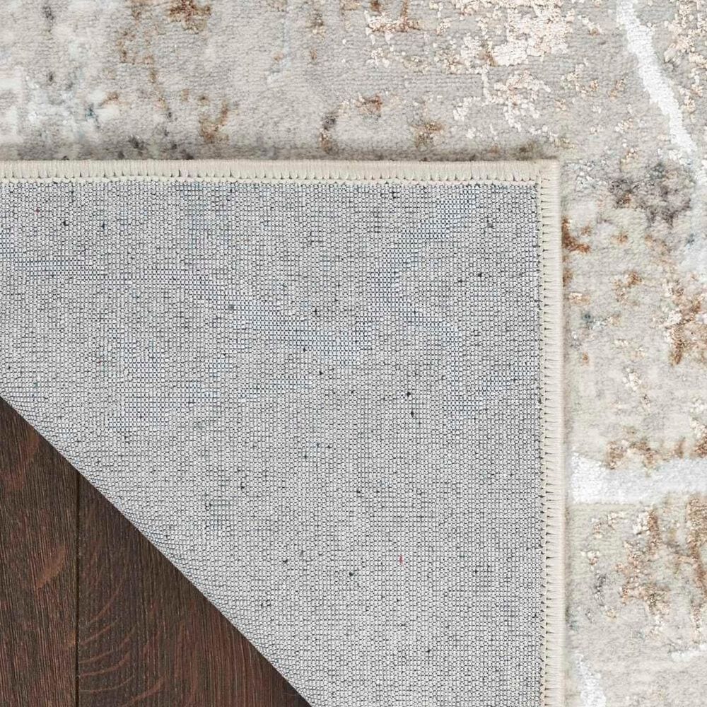 Nourison Glitz GLZ23 Grey and Multicolor 2&#39;3&quot; x 7&#39;6&quot; Runner, , large