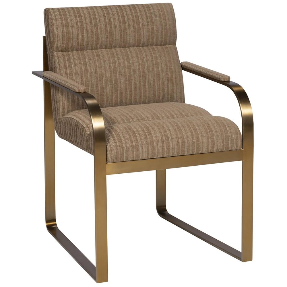 Vanguard Furniture Jett Arm Chair in Brushed Brass, , large