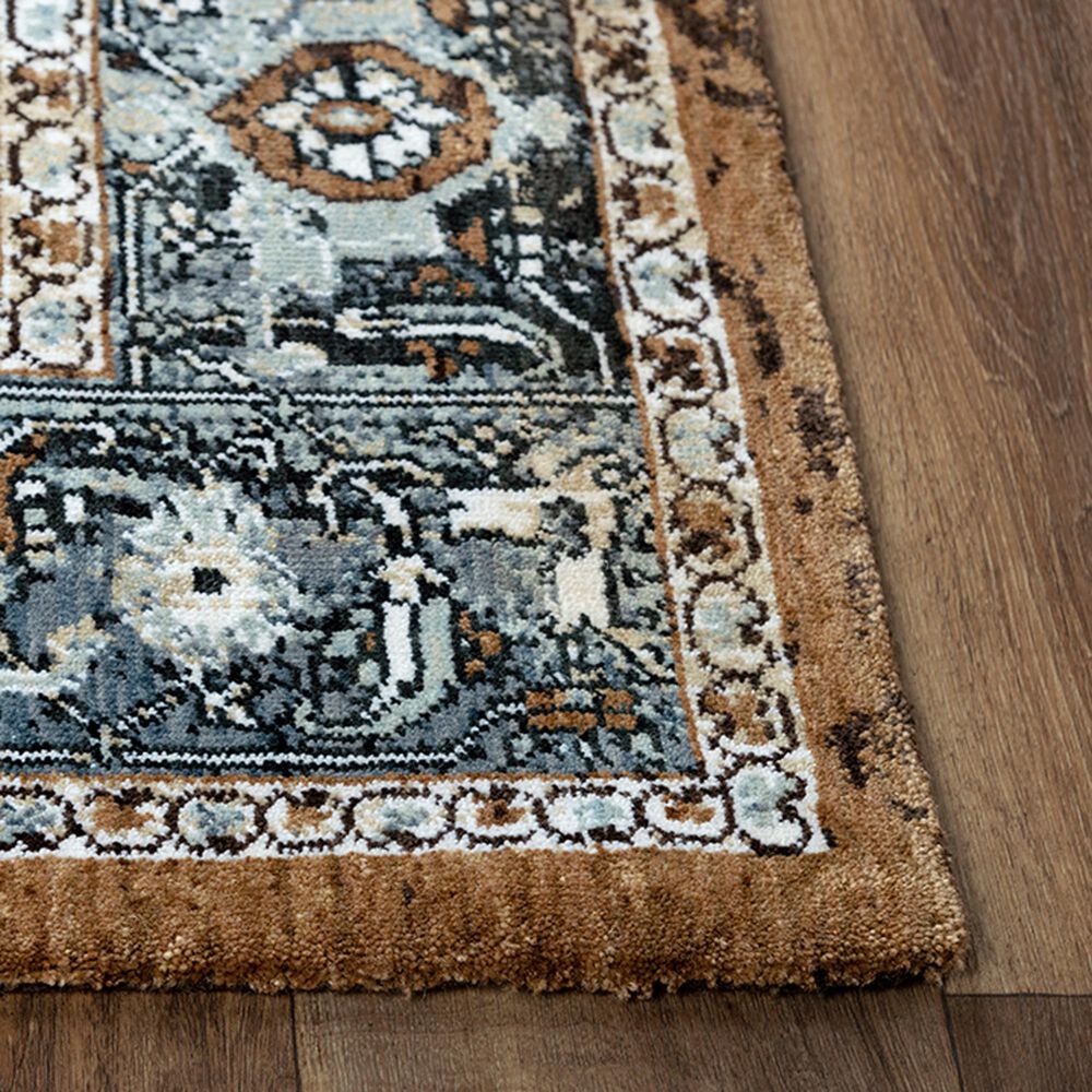 RIZZY Elite 10&#39; x 13&#39; Brown and Denim Area Rug, , large
