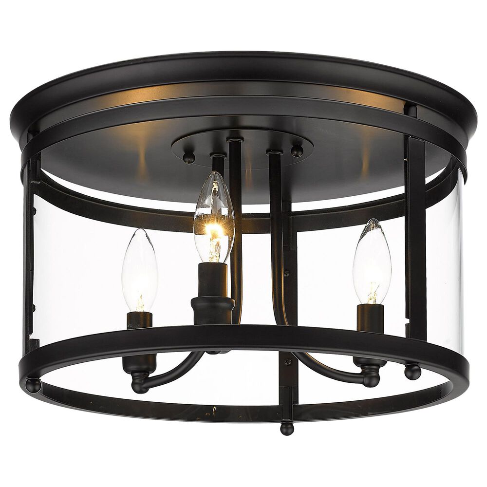 Golden Lighting Payton Flush Mount in Matte Black, , large