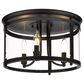 Golden Lighting Payton Flush Mount in Matte Black, , large